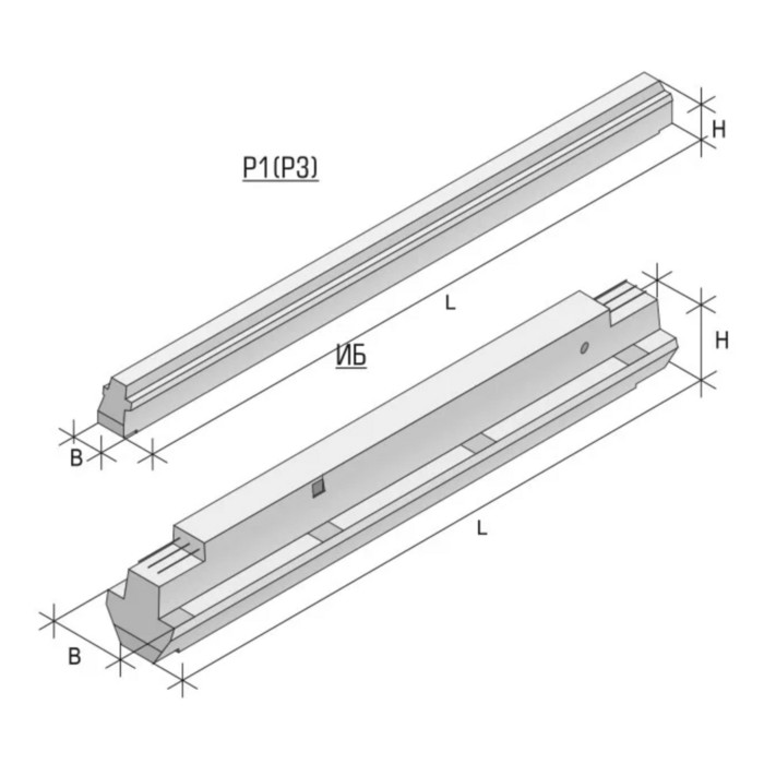Ригель железобетонный Р 4.33